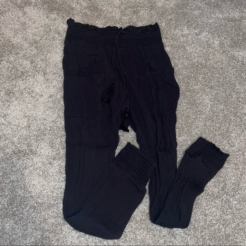 aerie high waisted ankle cropped pants